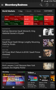 Bloomberg Business app screenshot door onlinehandelen.com