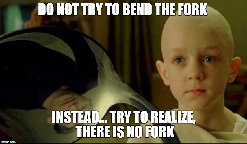 bitcoin fork meme