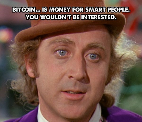 bitcoin is for smart people meme