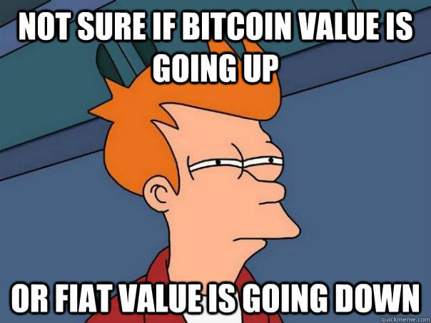bitcoin value fait value meme