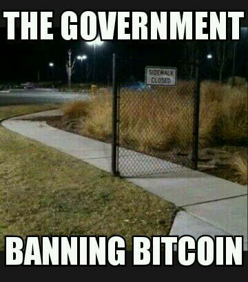 government bans bitcoin meme